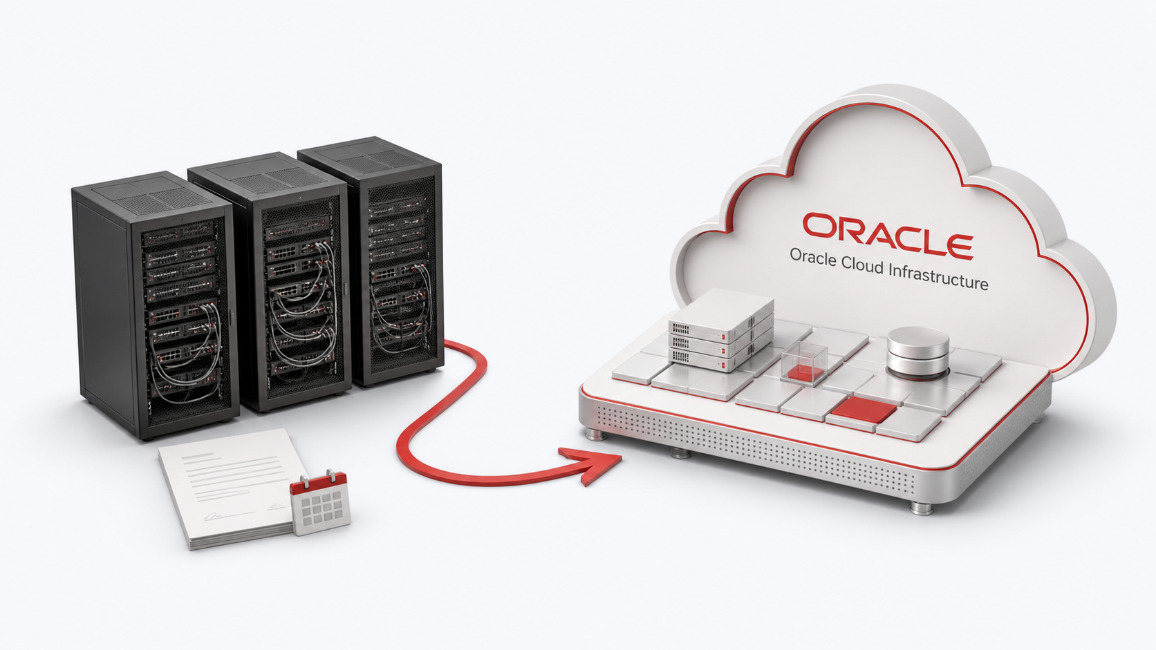 Inventory, setting up the OCI landing zone, and controlled data migration
